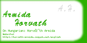 armida horvath business card